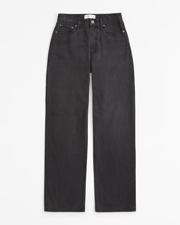 Women's Curve Love High Rise Loose Jean | Women's Clearance | Abercrombie.com | Abercrombie & Fitch (UK)