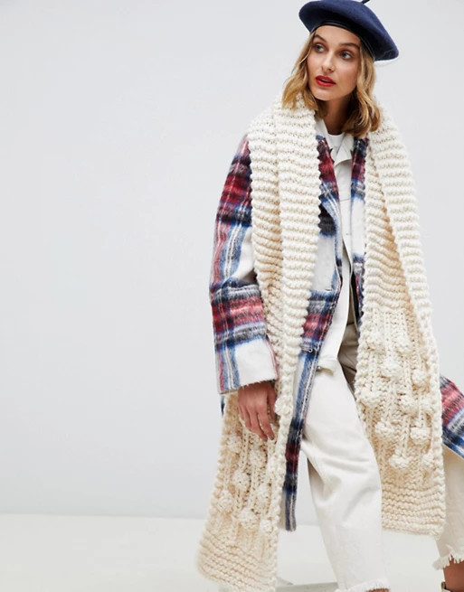 ASOS DESIGN - Grosse écharpe tricotée à la main | ASOS FR