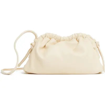 Mansur Gavriel Mini Cloud Leather Clutch in Black/Flamma at Nordstrom | Nordstrom