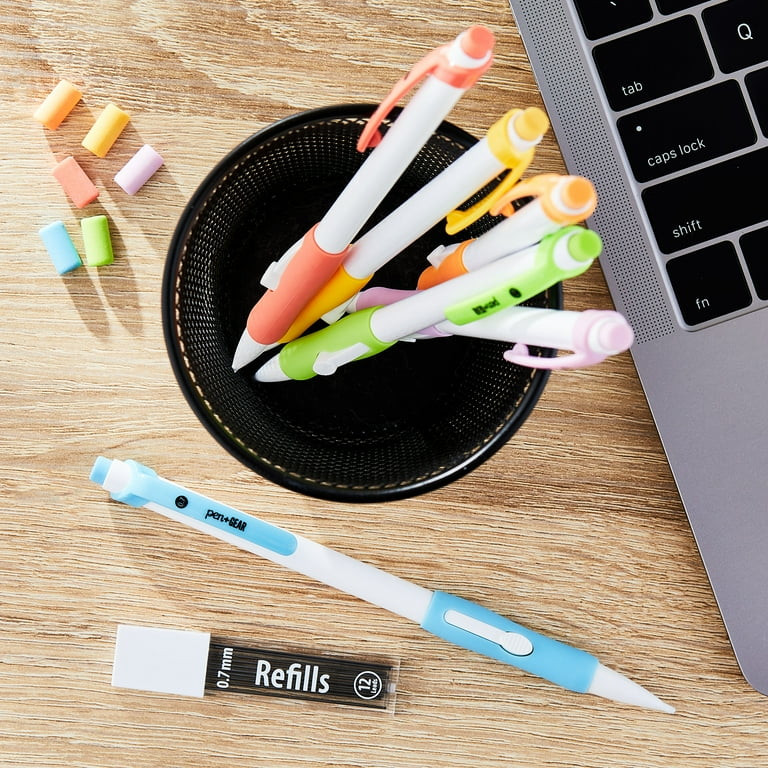 Pen+Gear #2 Refillable Mechanical Pencils with Lead Refills, 0.7 mm, 6 Count | Walmart (US)
