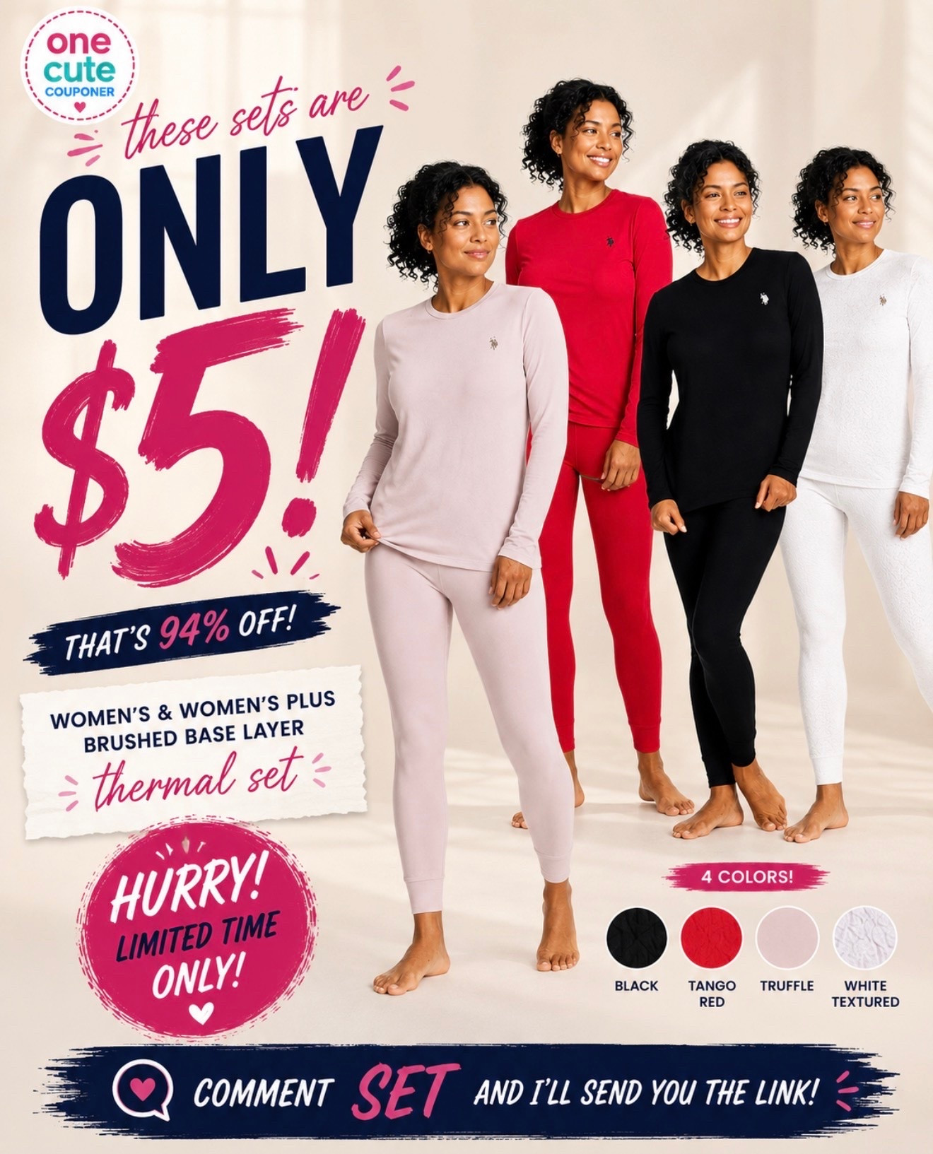 Every now and then you find a deal that’s so good you have to do a double take. This is one of those deals. You get a two piece set for only five dollars.  Grab it in every color before it’s gone. ￼￼

#LTKSaleAlert
