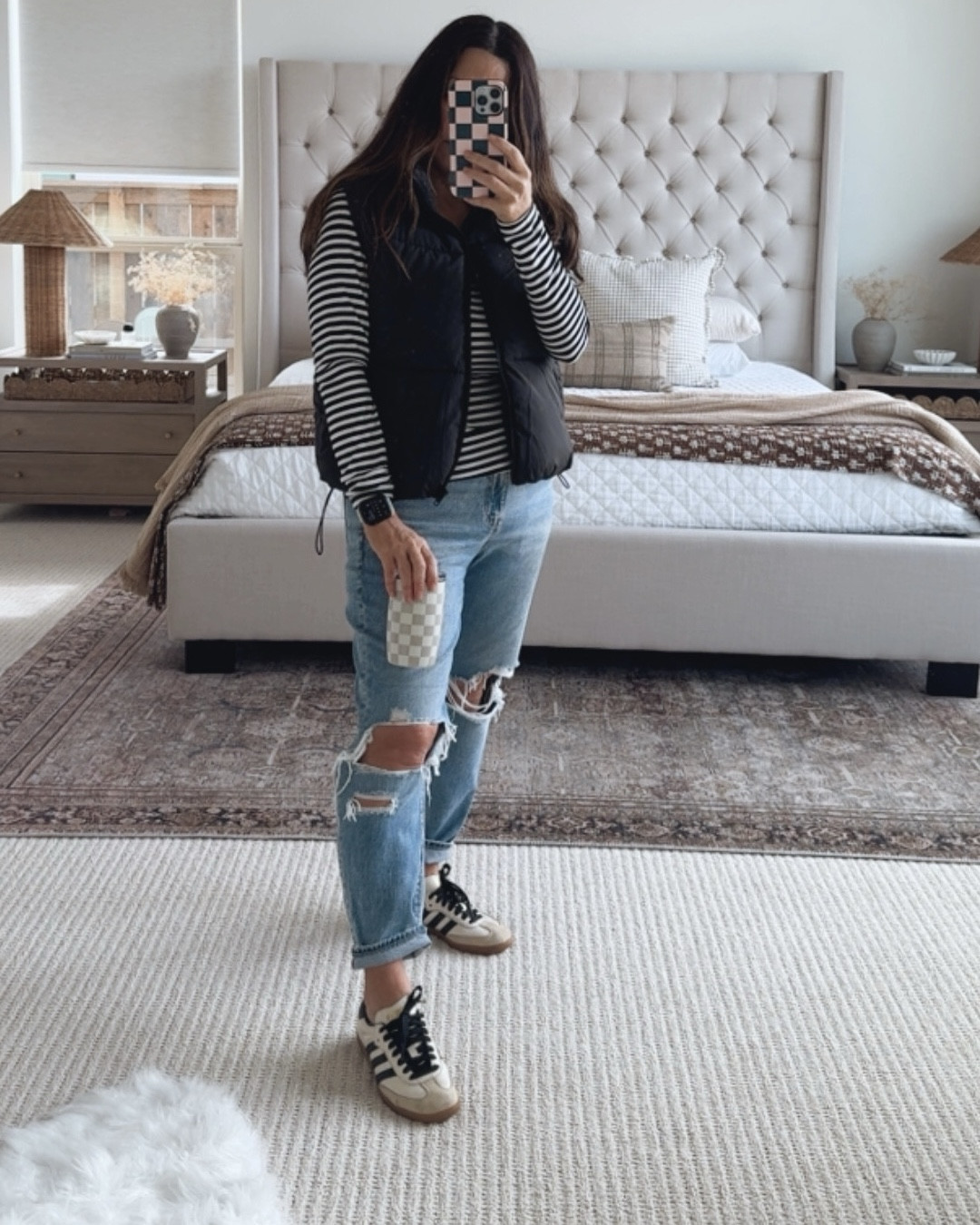 These are the everyday outfits I actually reach for on repeat when I want to be comfortable but still feel put together. Simple layers, neutral pieces, and easy staples that mix and match without overthinking it, all styled with the same go-to bag to show how versatile it really is. Saving this for casual outfit inspiration because these are the kinds of looks that work for errands, school drop-off, weekends, and everyday life. Affordable amazon fashion, adidas sneakers, comfy winter boot, puffer vest, winter capsule wardrobe, American eagle strait leg jean, 

#LTKdayinmylife #LTKSeasonal #LTKootd