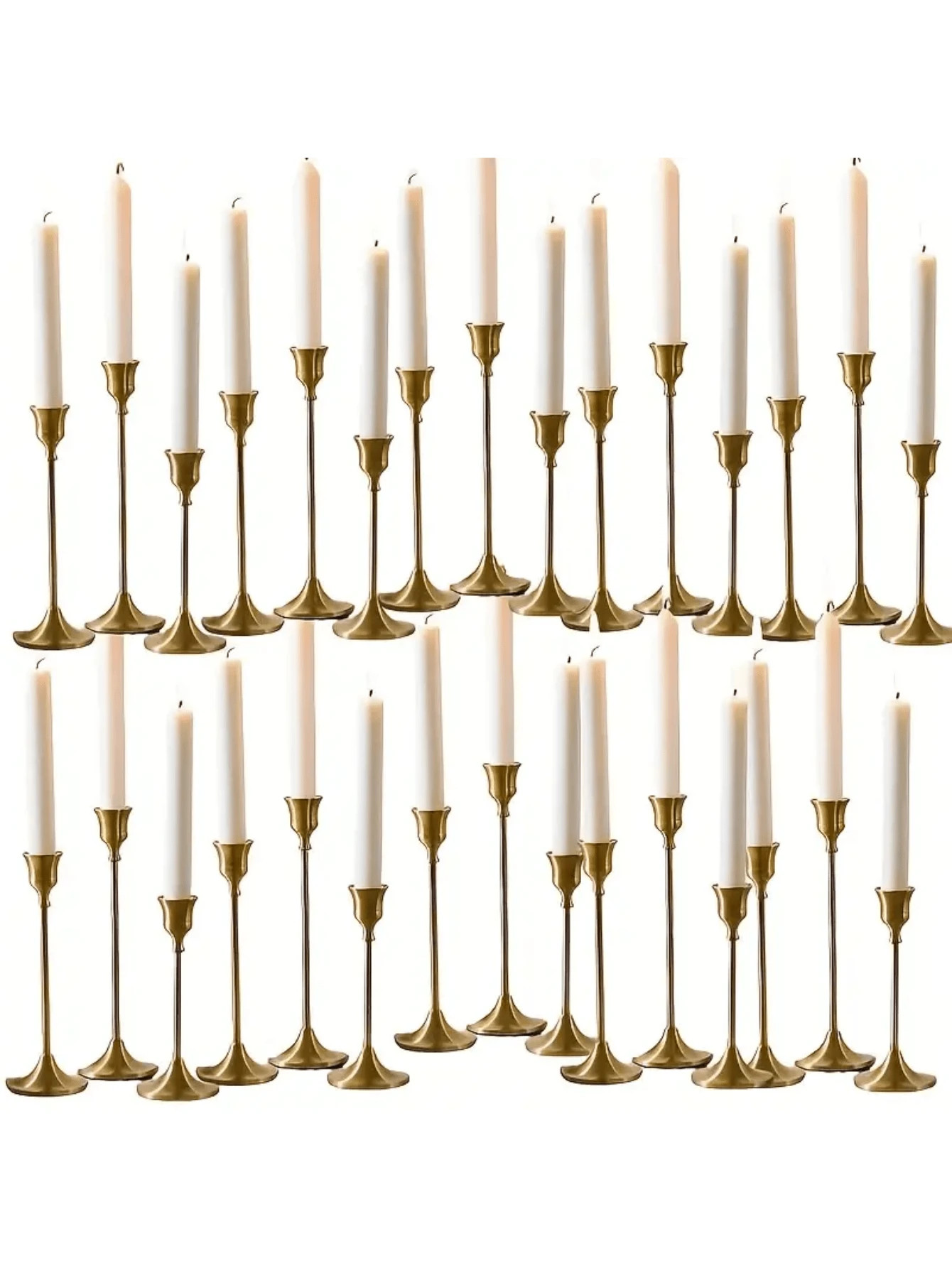 12pcs/6pcs/3pcs/Set Iron Taper Candle Holder,Decorative Candle Stand - Candlestick Holder For Wed... | SHEIN