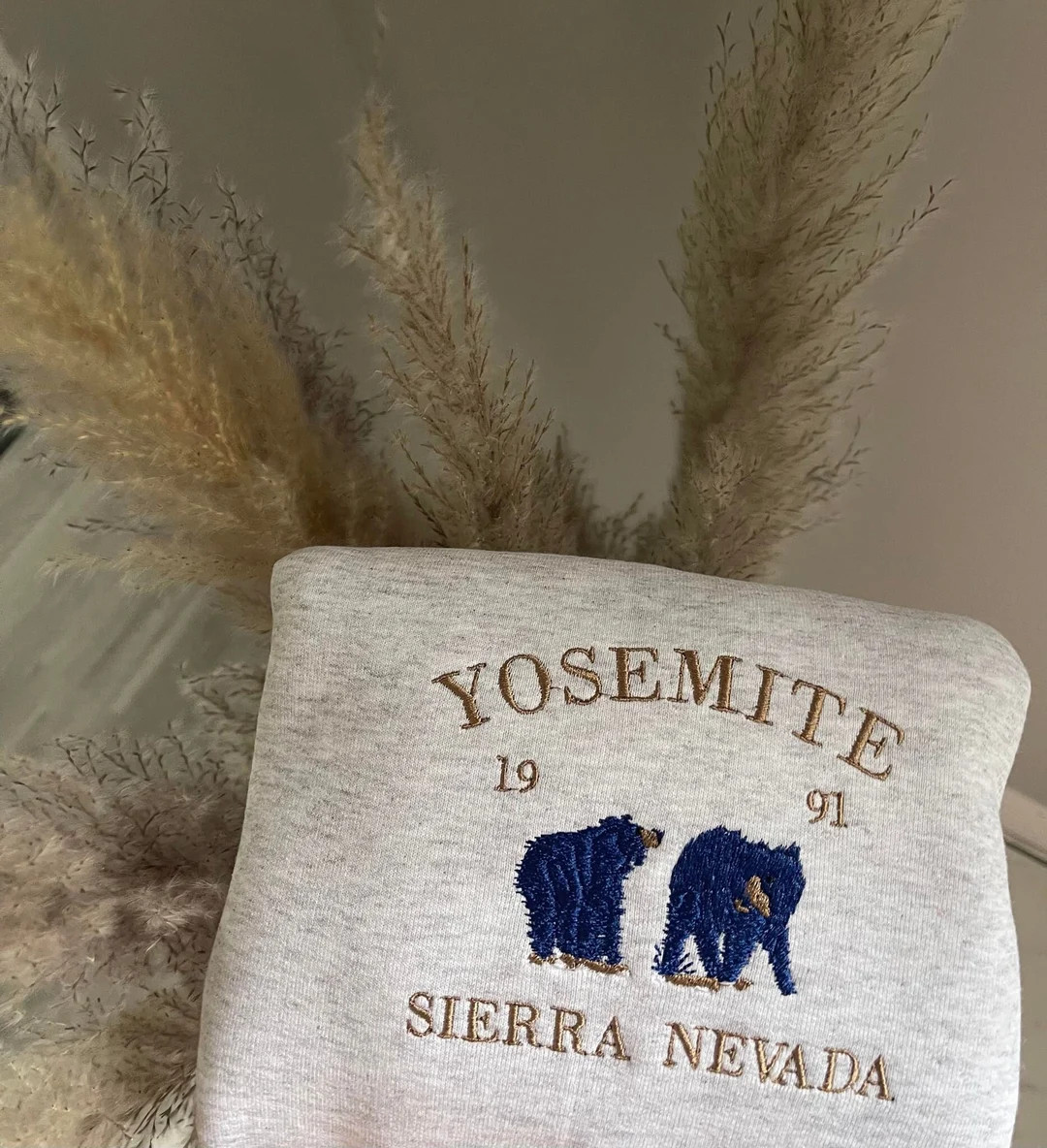 Yosemite Sierra Nevada Embroidered Sweater - Etsy | Etsy (US)