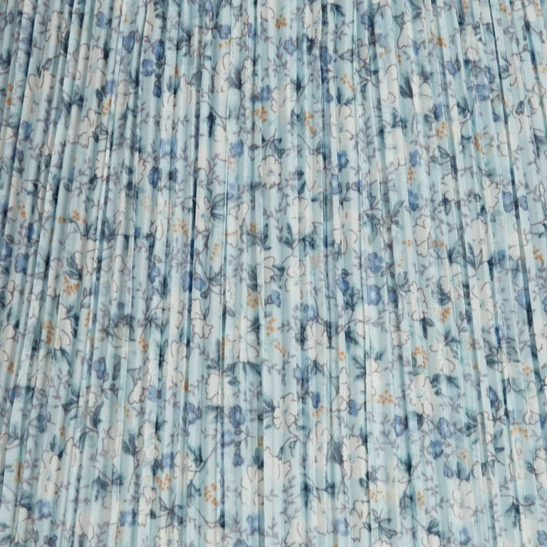 Springcrest Blue Floral Pleated Empire Lamp Shade 8x13x11 (Spider) | Walmart (US)