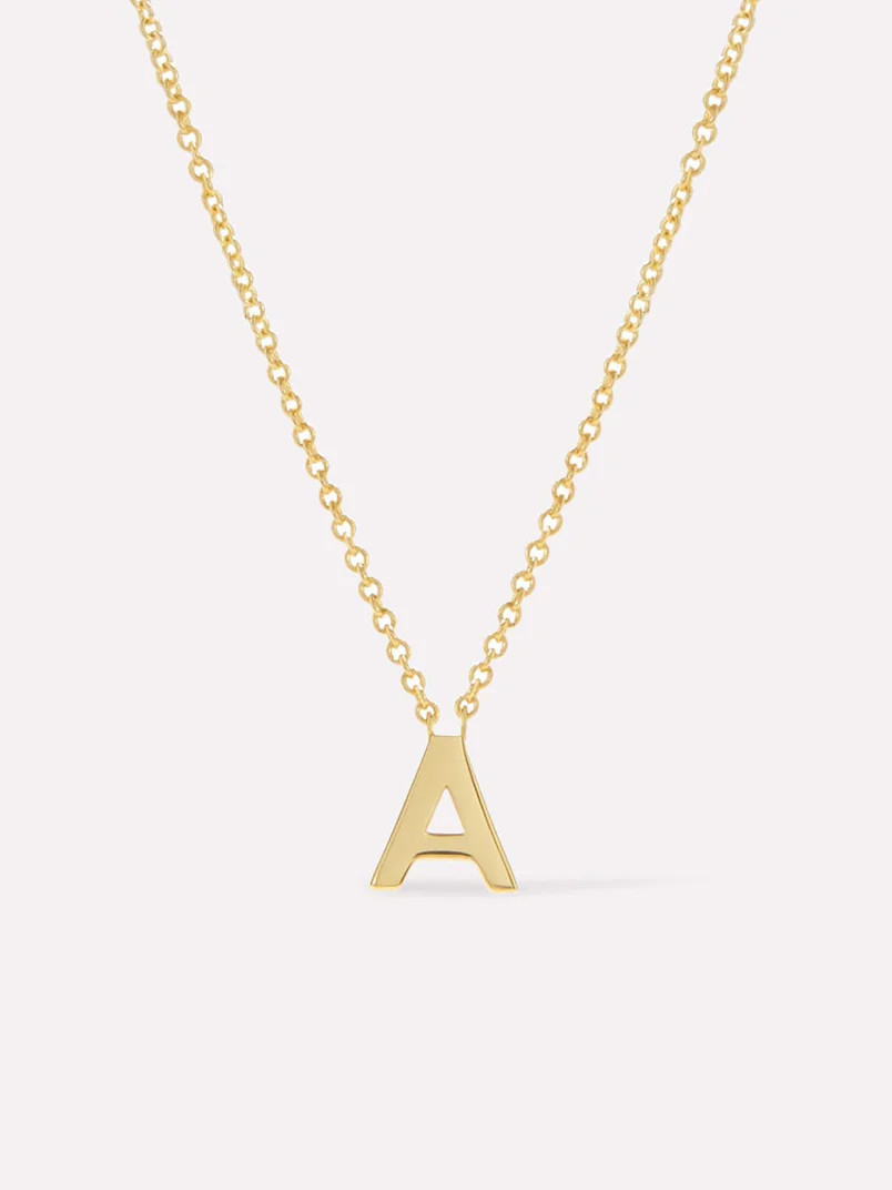 Shop Gold Initial Letter Necklace | Ana Luisa