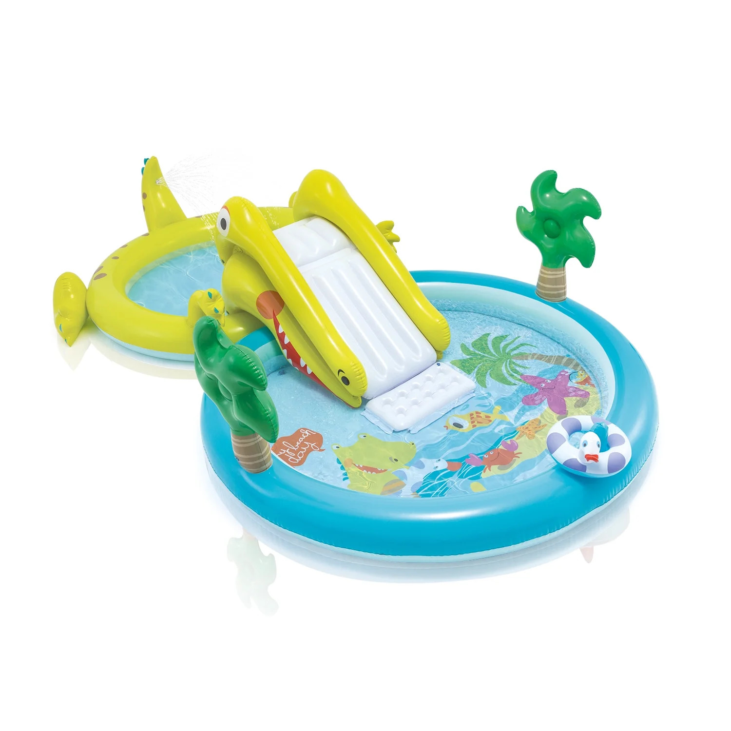 Intex Gator Inflatable Swimming Pool with Water Sprayer, 127" x 69" x 29" | Walmart (US)
