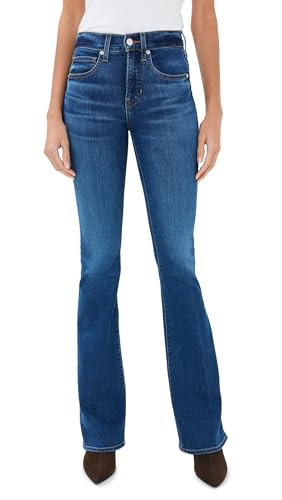 Veronica Beard Jean Women's Beverly High Rise Skinny Flare Jeans, Bright Blue, 28 | Amazon (US)