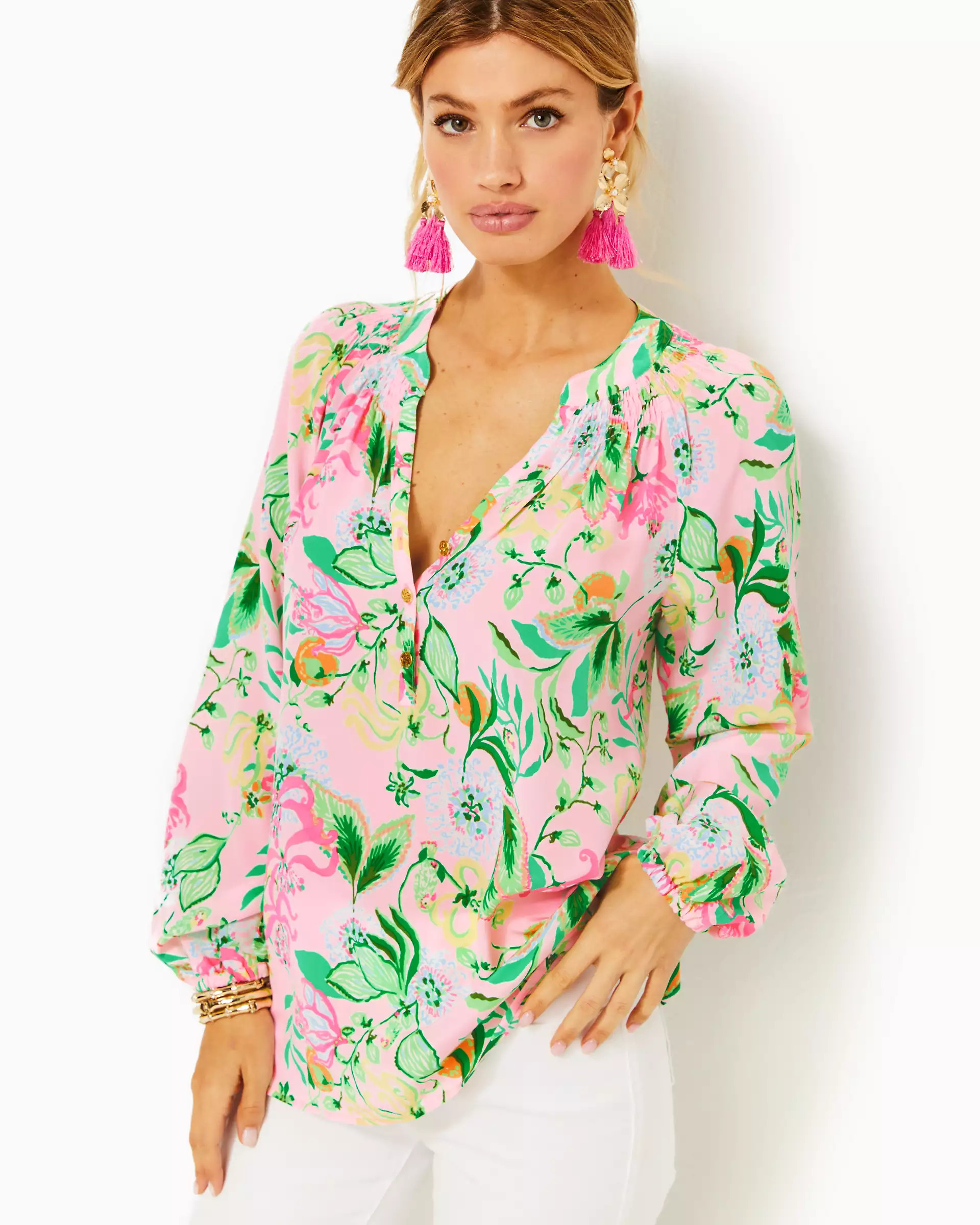 Elsa Silk Top | Lilly Pulitzer | Lilly Pulitzer