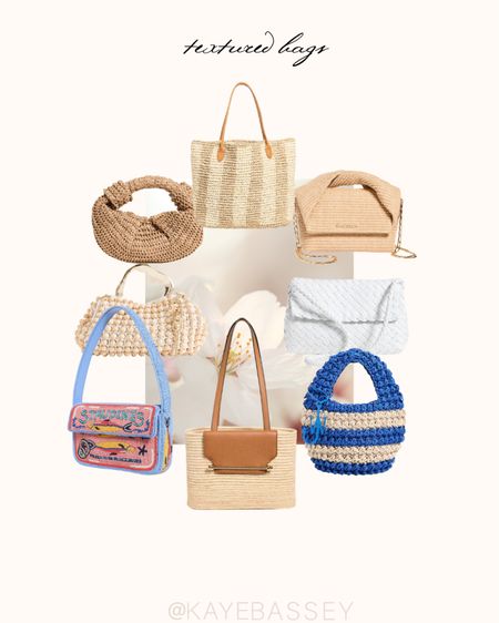 Spring fashion trends: Textured handbags to add dimension to your spring outfit! Love these woven handbags and straw and raffia bags 

#bags #handbags #accessories #shopbop #ootd #spring 

#LTKSeasonal #LTKstyletip #LTKtravel