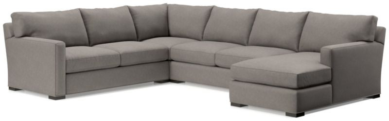 Axis II 4-Piece Sectional Sofa + Reviews | Crate and Barrel | Crate & Barrel