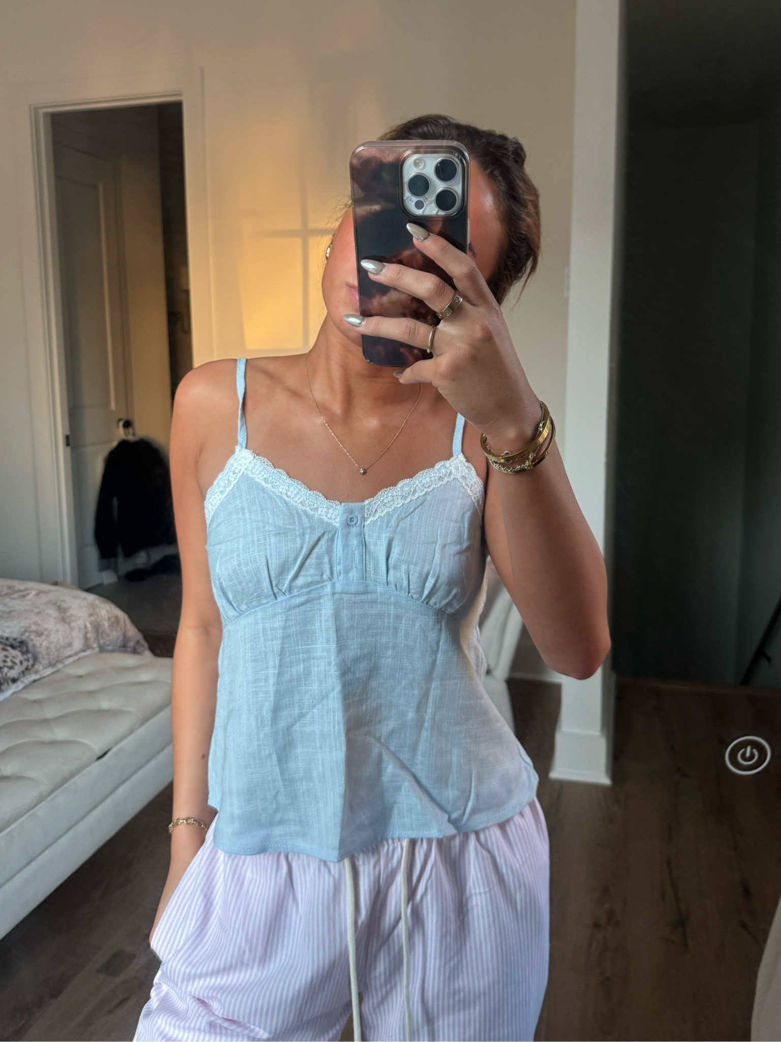 blue cami