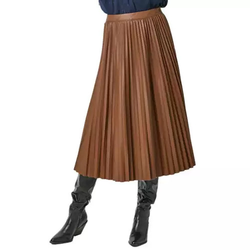 Women's Mystree Leather Pleated Skirt | Scheels