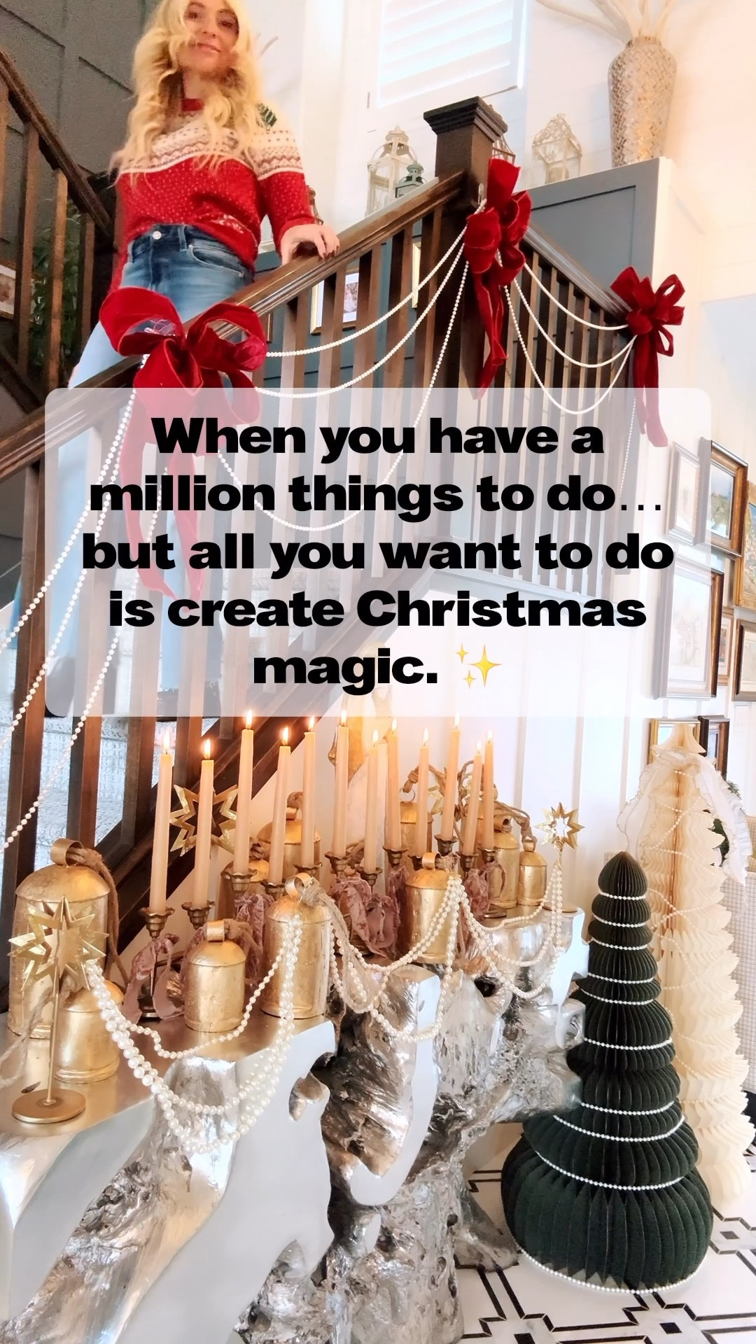 A full to-do list, a full house… and somehow Christmas decorating still jumps to the top. 🎄✨
Tell me I’m not the only one?

#LTKHoliday #LTKHome #LTKmomlife