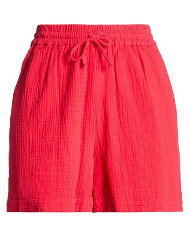 Pieces Woman Shorts & Bermuda Shorts Red Size M Organic cotton | YOOX (US)