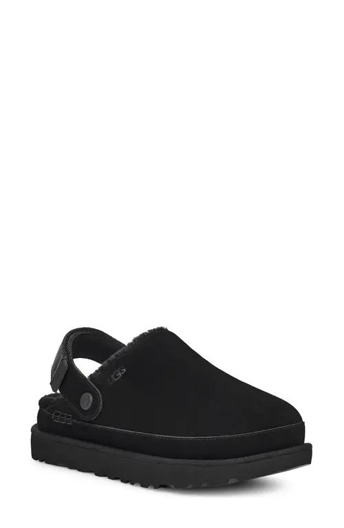 UGG(r) Goldenstar Cozy Clog in Black at Nordstrom, Size 10 | Nordstrom