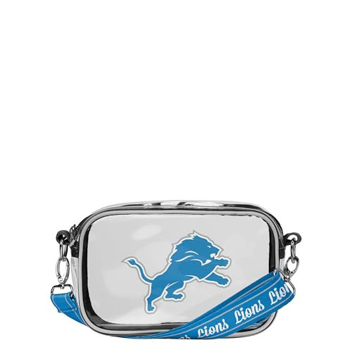 FOCO Detroit Lions NFL Team Stripe Clear Crossbody Bag | Amazon (US)
