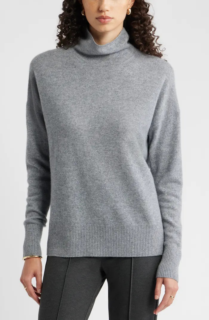 Oversize Cashmere Turtleneck Sweater | Nordstrom