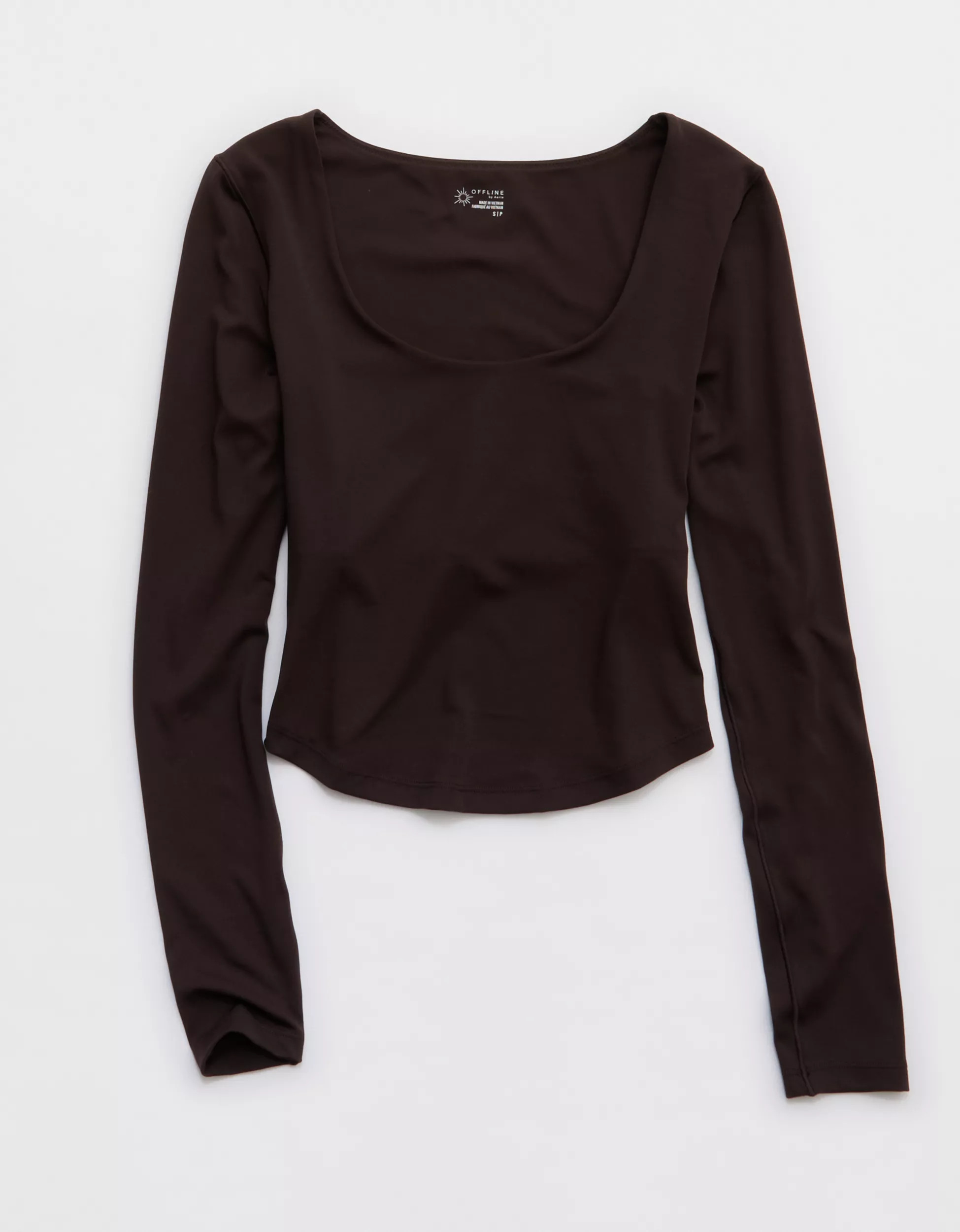 OFFLINE By Aerie Real Me Long Sleeve Scoop T-Shirt | Aerie
