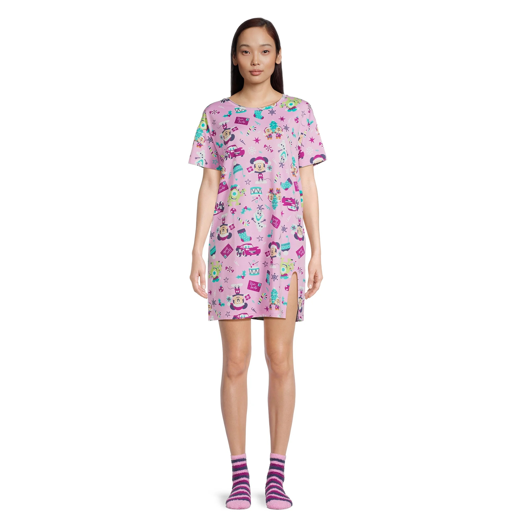 Disney Women's Holiday Sleepshirt with Socks, Sizes XS-3X | Walmart (US)