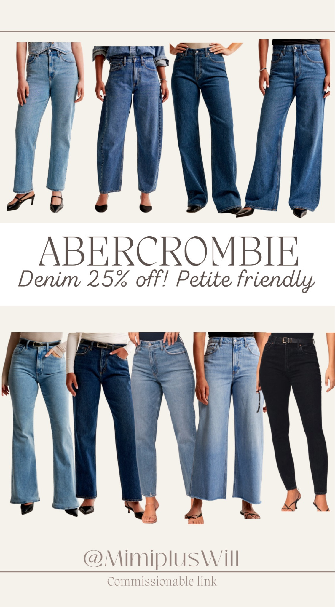 Abercrombie denim 25% off! Petite friendly options!

Petite denim | petite fashion | denim | jeans | fall denim | fall fashion | curve love denim 
Follow @mimipluswill for more! 

#LTKxAF #LTKSaleAlert #LTKFindsUnder100