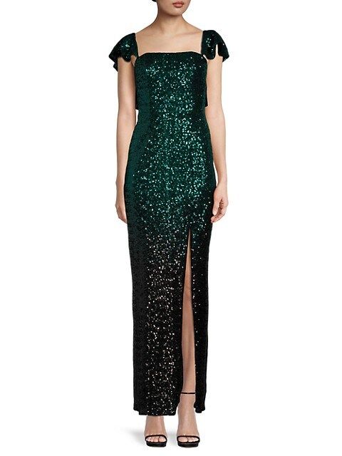 Marchesa ​Ombre Sequin Column Gown on SALE | Saks OFF 5TH | Saks Fifth Avenue OFF 5TH