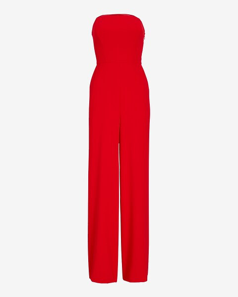 Strapless Wide Leg Jumpsuit | Express