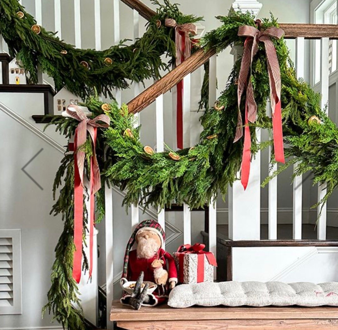 Cedar garland in stock and under $100. 

Christmas decor 

#LTKHome #LTKSeasonal #LTKHoliday