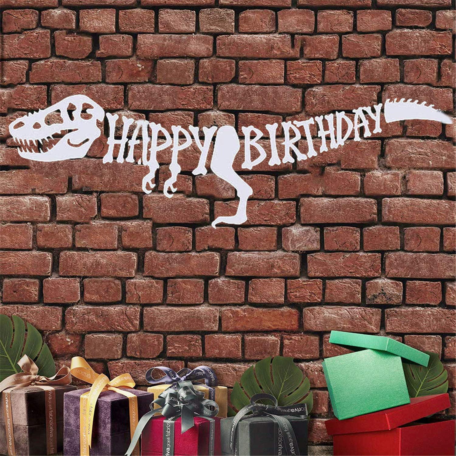Super Cute Dinosaur Happy Birthday Banner – Dinosaur Party Decorations – T-Rex Raptor Design ... | Amazon (US)