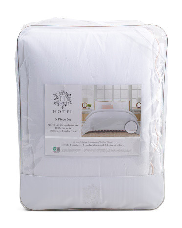 Hotel Scalloped Edge Comforter Set | TJ Maxx