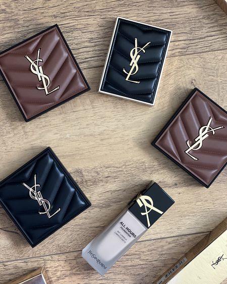 YSL Beauty New In bronzers, powders, mini clutch eyeshadow and all hours foundation 

The packaging is divine perfect to pop inside the handbag and create for spring summer looks - Saint Laurent makeup 

#LTKspring #LTKsummer #LTKbeauty