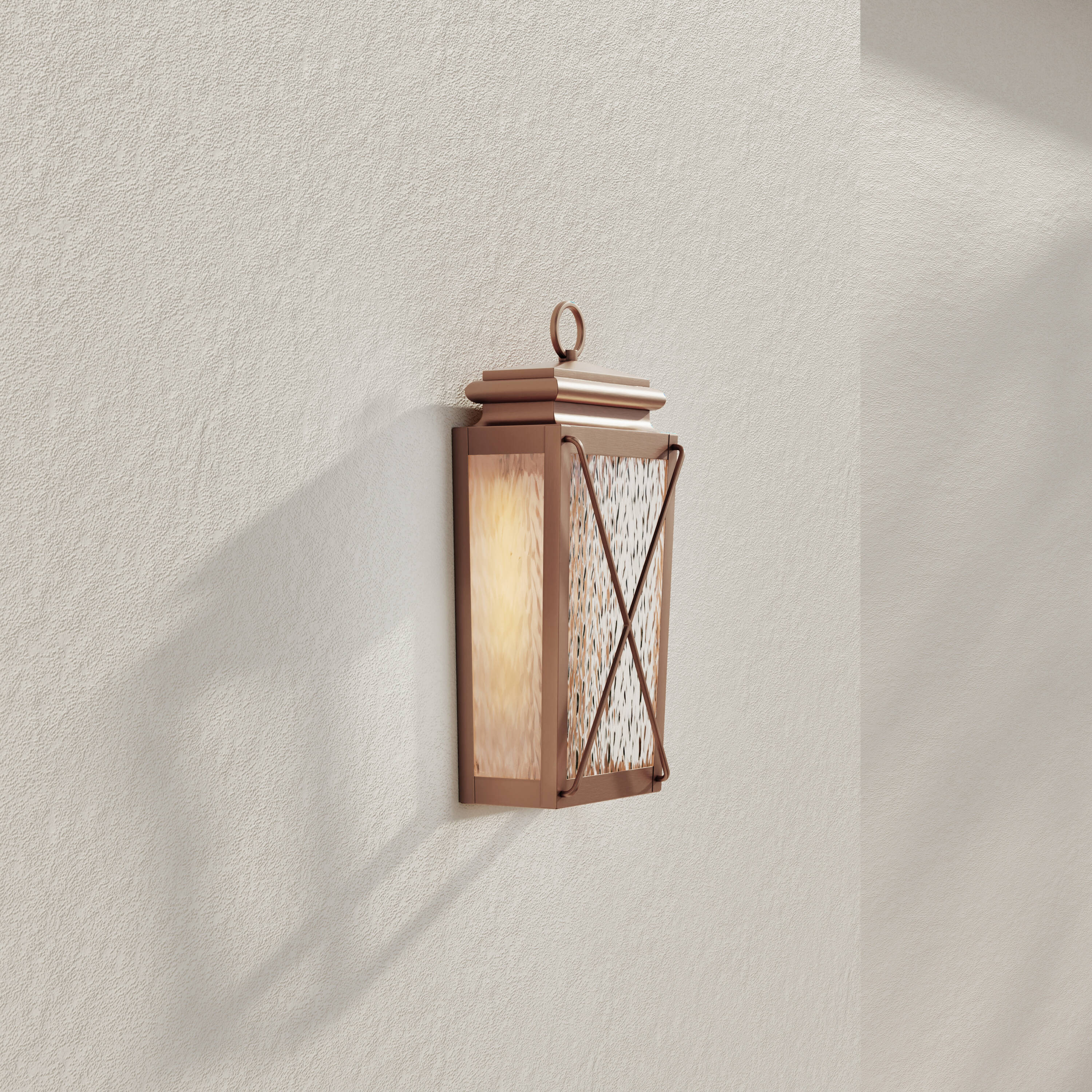 Progress Lighting Wakeford 1 -Light 21.5-in H Antique Copper Hardwired Outdoor Wall Light one_size | P560262-169 | Lowe's