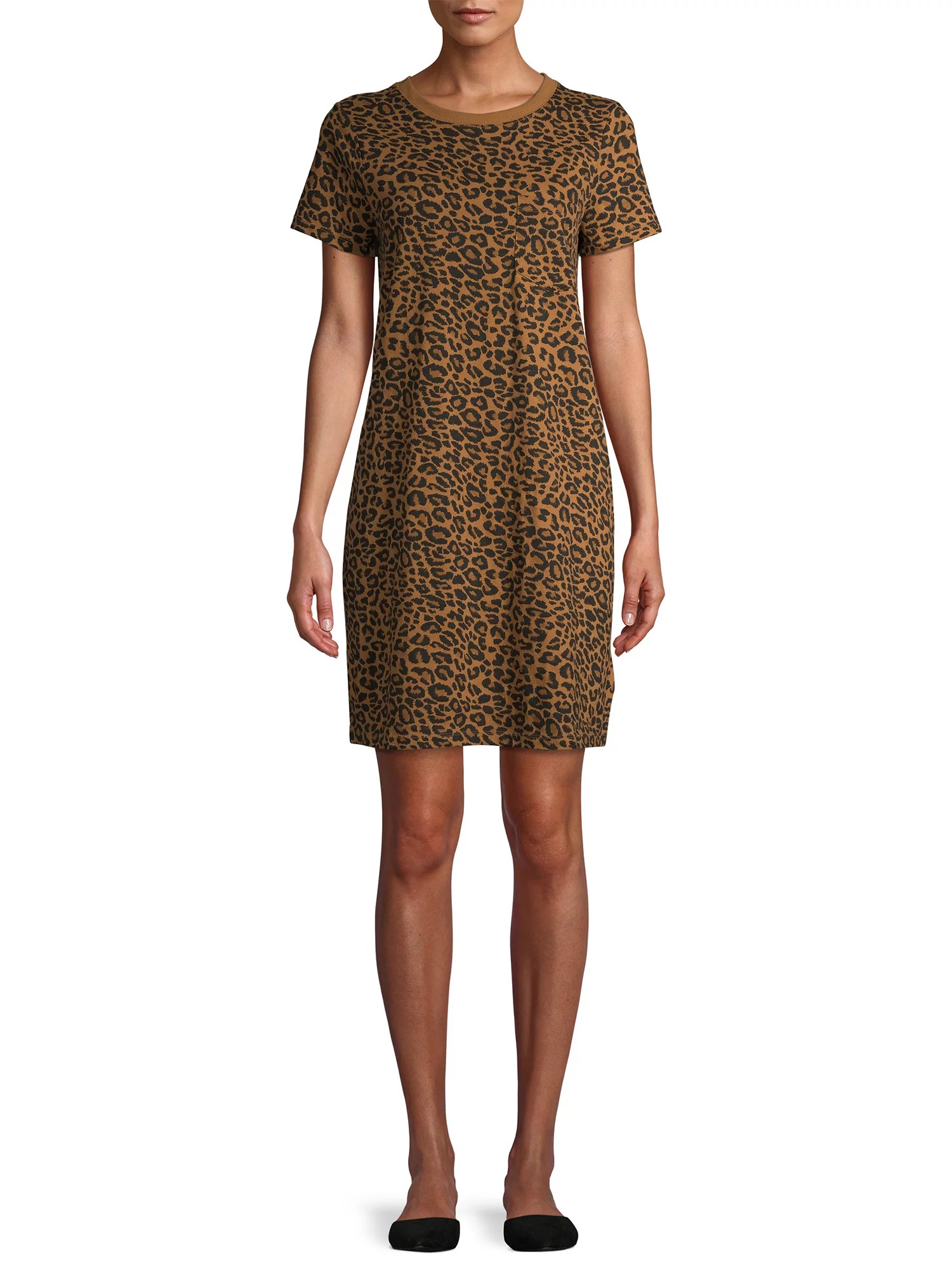 Time and Tru Women's T-shirt Dress with Pocket | Walmart (US)