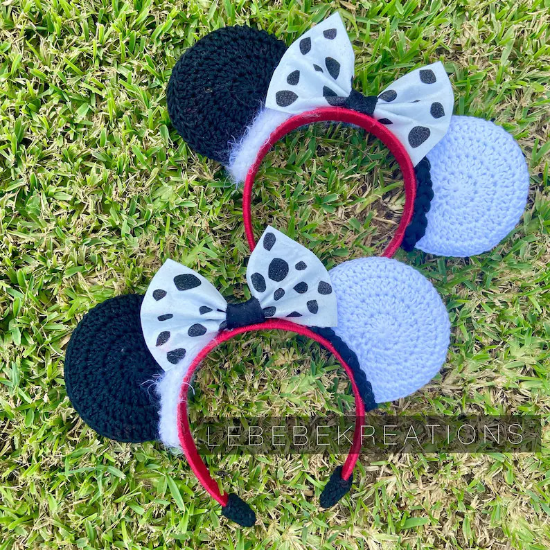 Crochet Curella De Vil Disney Inspired Ears - Etsy | Etsy (US)
