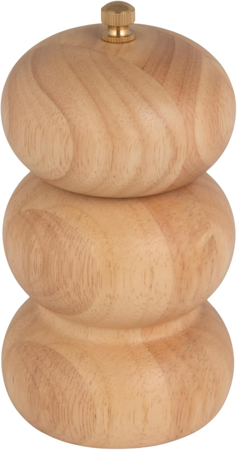 Bloomingville Rubberwood Salt and Pepper Mill, Natural | Amazon (US)