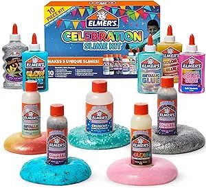 Elmer's Celebration Slime Kit | Slime Supplies Include Assorted Magical Liquid Slime Activators a... | Amazon (US)