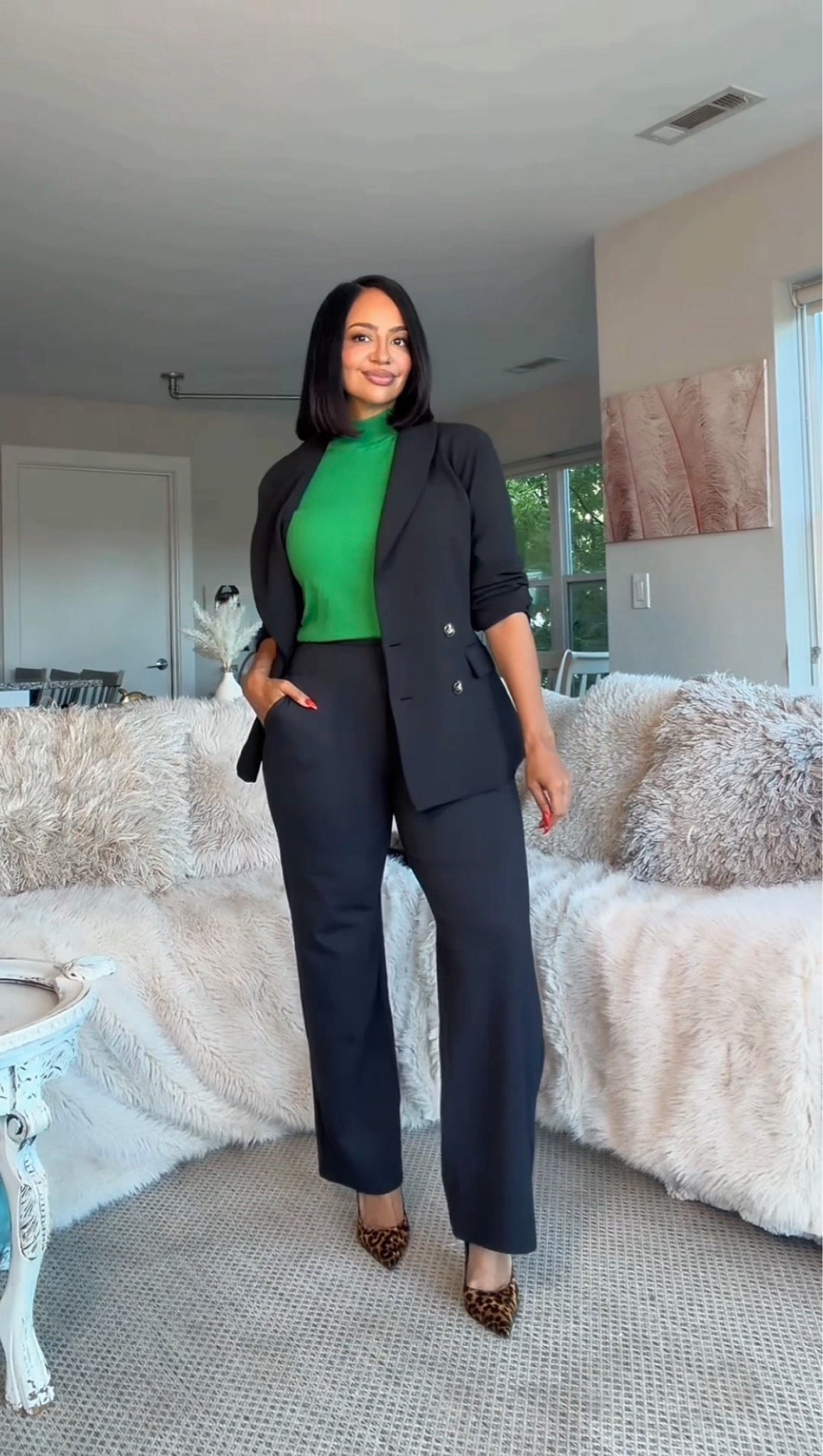 Fall workwear pants for your office outfits! Comfy and perfect for a teacher outfit or business casual workwear 🫶🏽

Sizing 
5’3
27” Waist
42” Hip
Medium - 29” inseam 

petite curvy outfit 
over 40

#LTKPetite #LTKWorkwear #LTKOver40