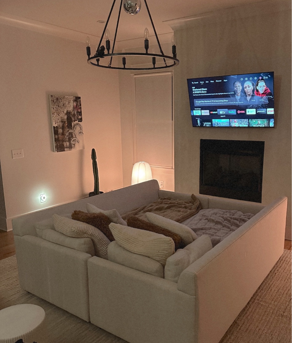 Pushing the couches together makes for the perfect movie night LOL 
The best lamps also! Linking too 
#LTKfamily #LTKkids #LTKhome

#LTKHome #LTKFamily #LTKCyberWeek