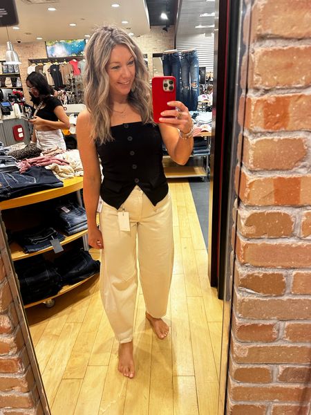 Barrel leg jeans- love them or leave them? I’m a big fan and these from Kancan at Buckle are a Free People dupe- look for less! Paired with a strapless tube top- chefs kiss!!! 😘 The perfect date night outfit! 

#LTKFestival #LTKfindsunder100 #LTKSeasonal