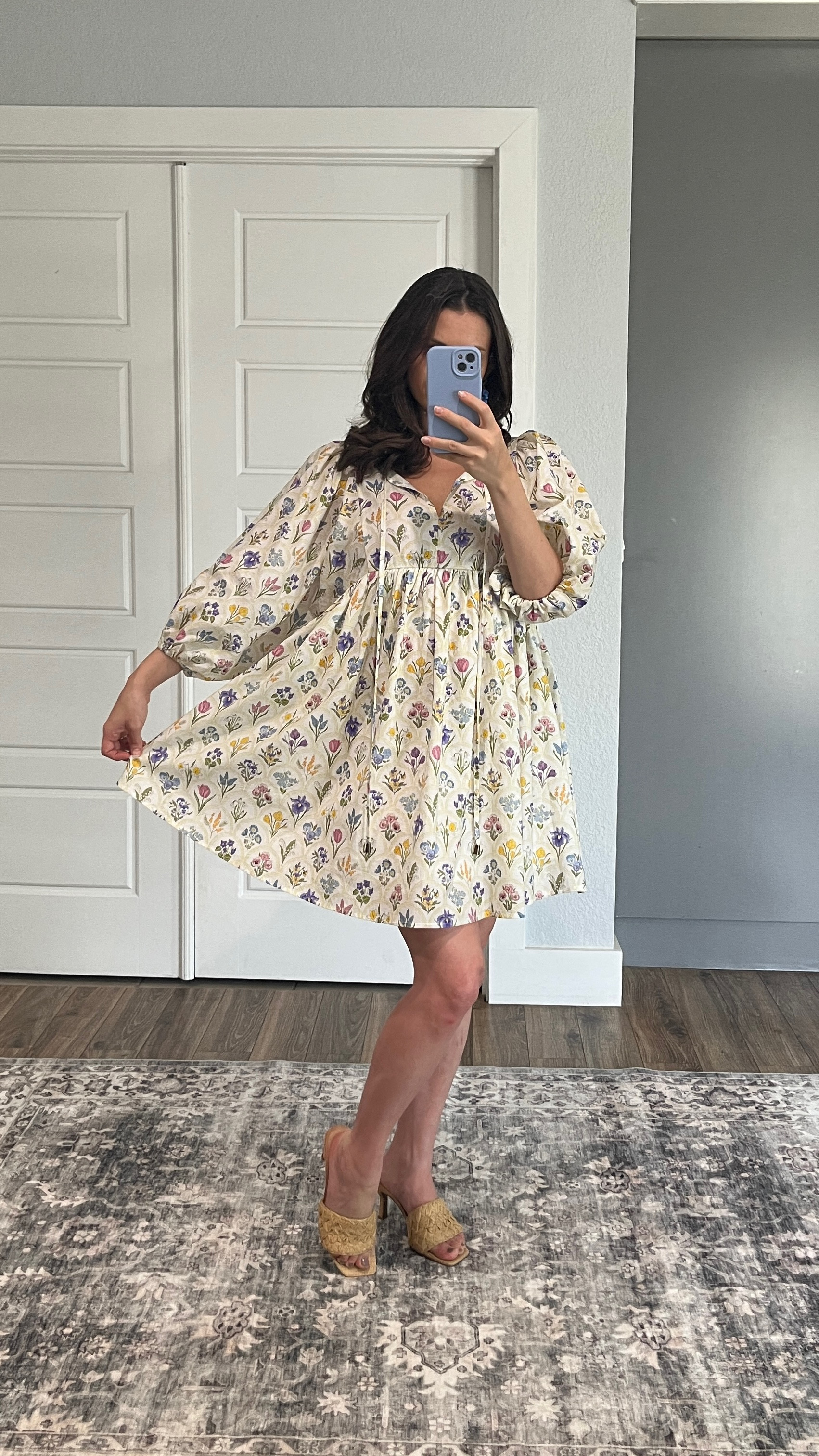 Sunday OOTD☀️ 
Another beautiful nursing friendly dress from shop the mint. So fun and feminine. 
I am 5’3 wearing a size small.
34DDD chest.
It is lined so not see through at all. 
Light weight material and twirl approved! 
The zipper for nursing or pumping is right along the front seam. And opens all the way across if needed. 

#LTKFamily #LTKBump #LTKBaby