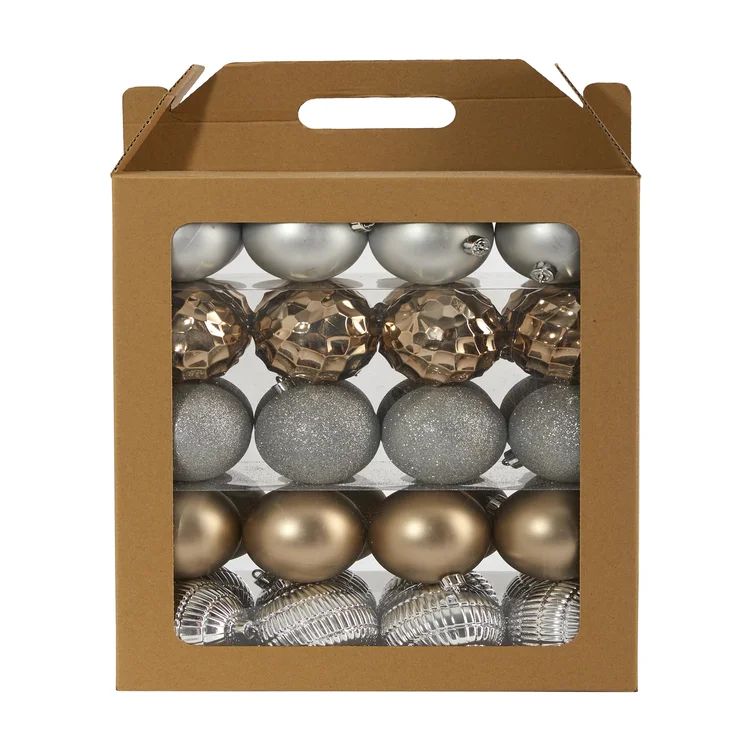 40 Piece Christmas Tree Ornament Set Ball | Wayfair Professional
