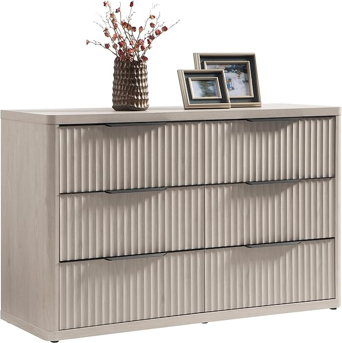 SICOTAS Dresser for Bedroom 53.5" Wide 6 Drawer Dressers & Chests of Drawers for Closet Long Larg... | Amazon (US)