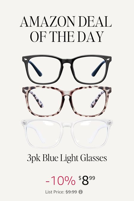 Save your eyes if you’re staring at a screen all day with this affordable pack of blue light glasses for just $8.99

#LTKsalealert #LTKstyletip #LTKfindsunder50