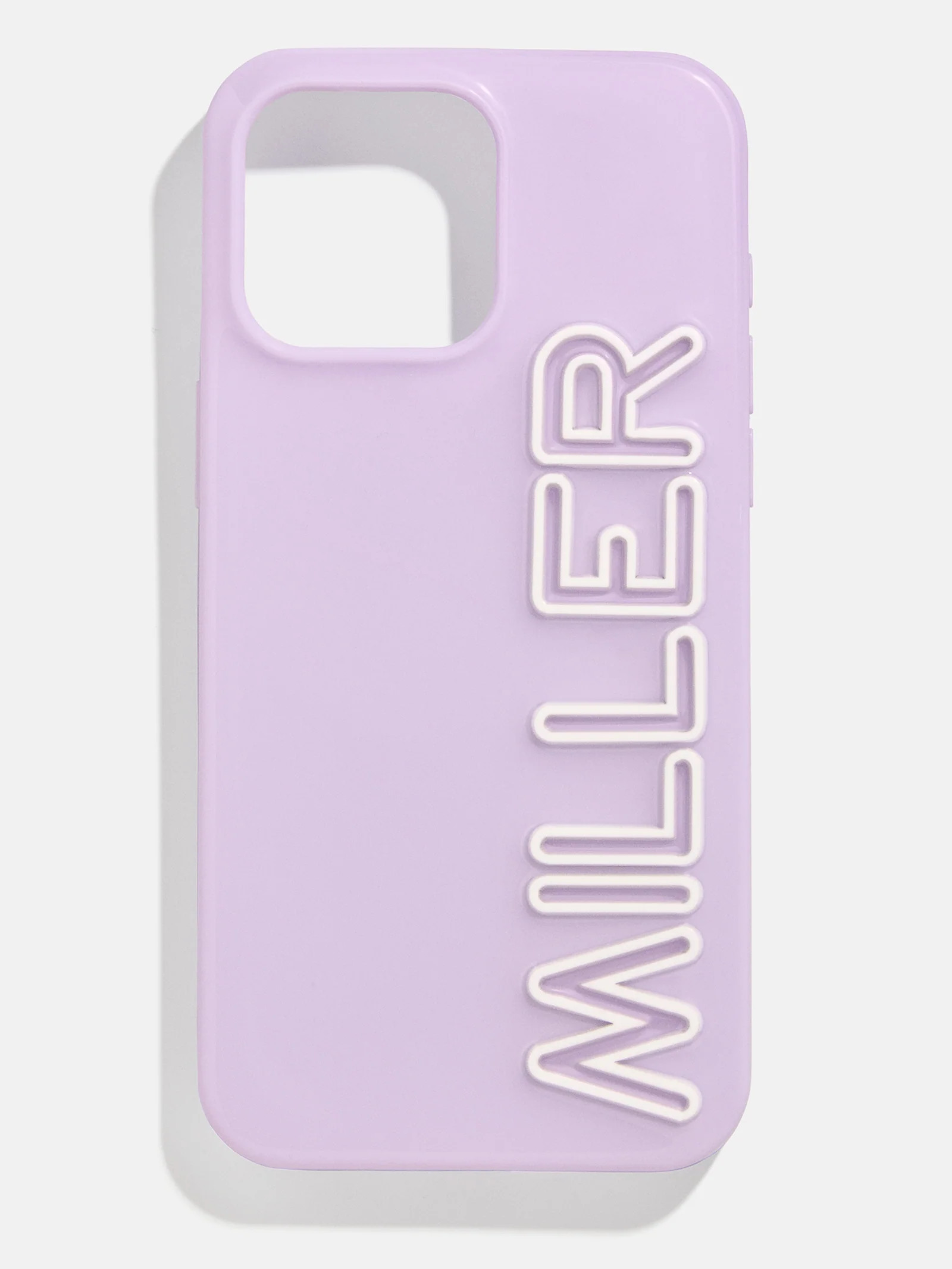 Fine Line Custom iPhone Case - Lavender/White | BaubleBar