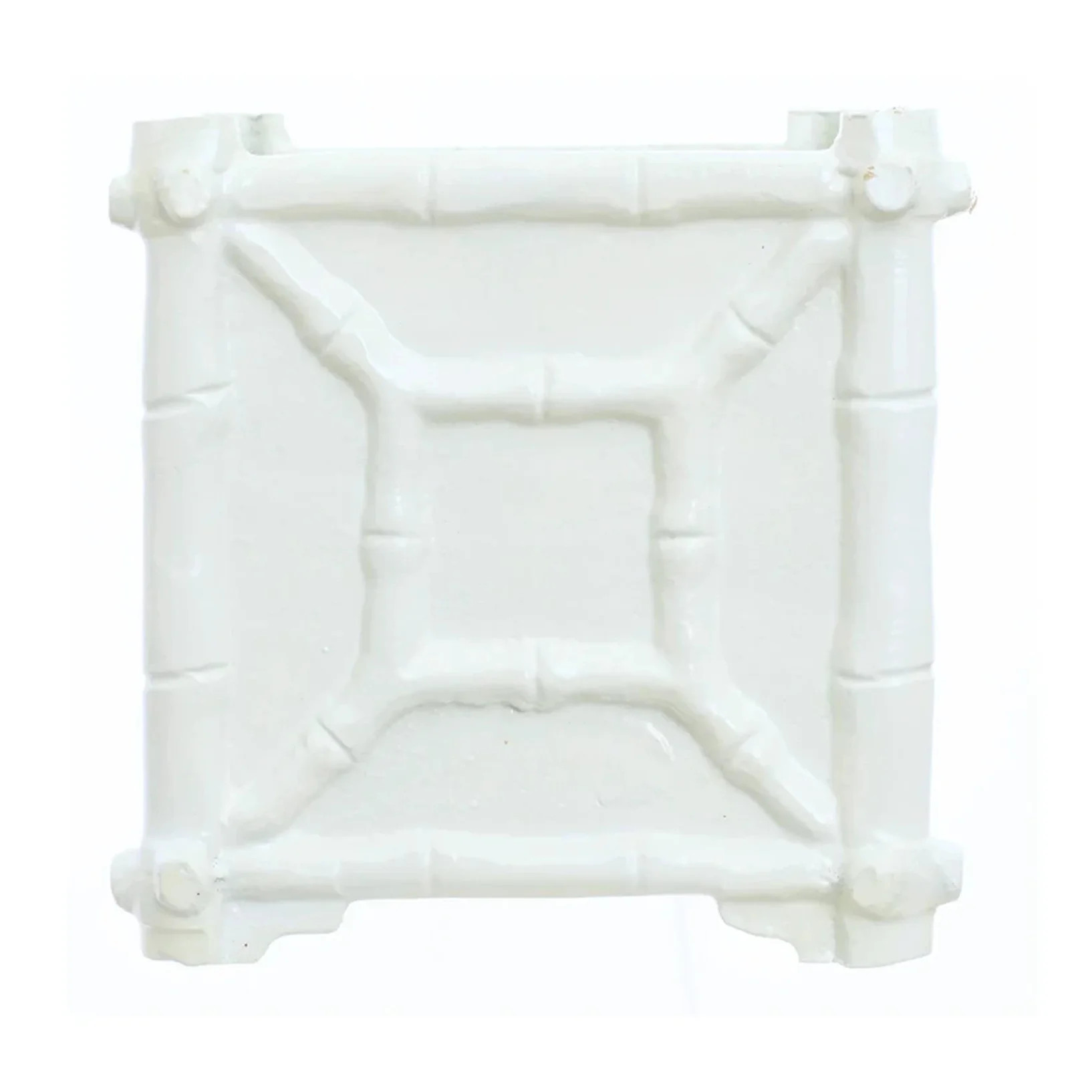 White Rustic Bamboo Box Planter | Gorgeous Living