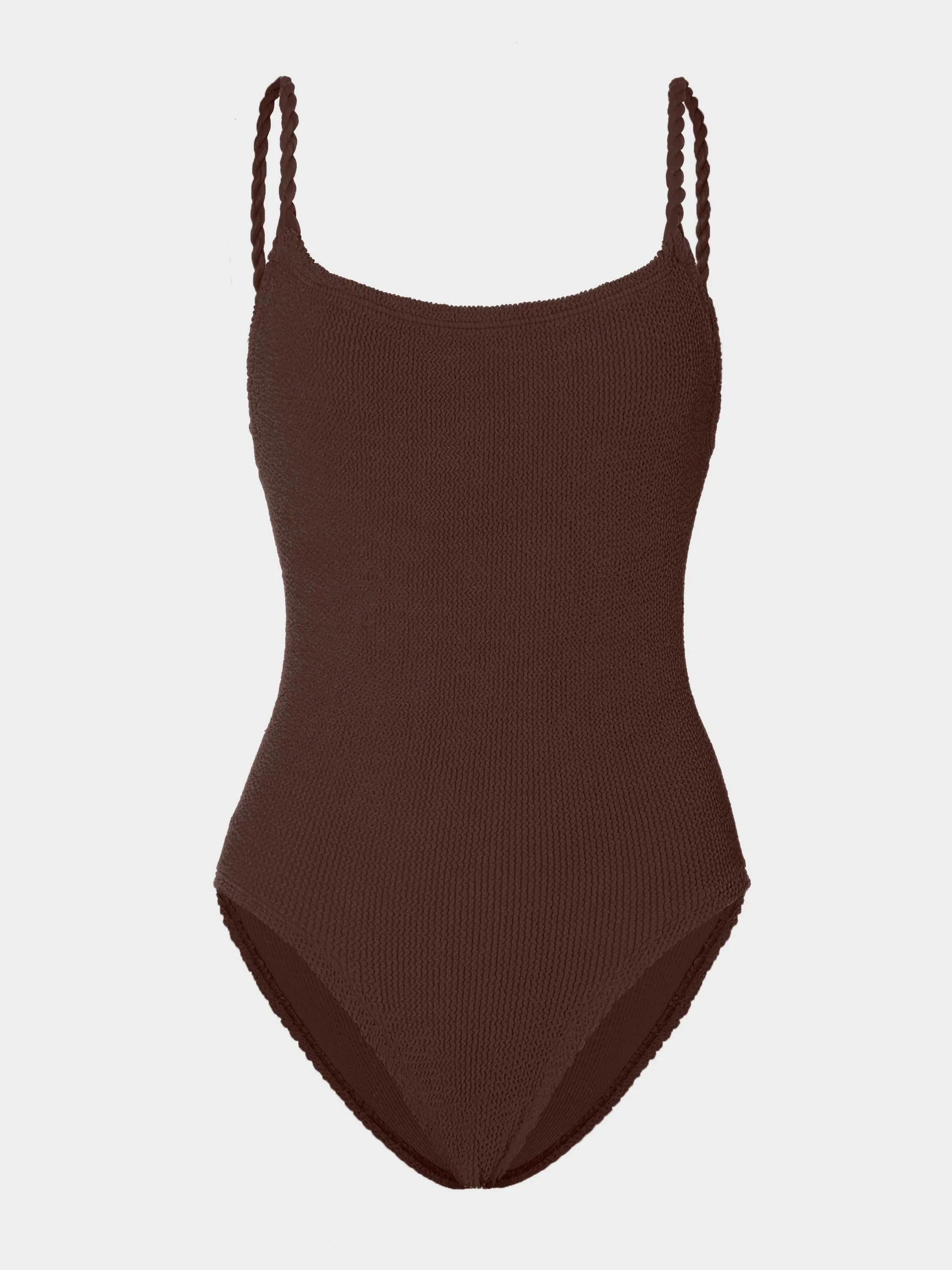 Coverage Camille Swim - Metallic Chocolate | HUNZA G
