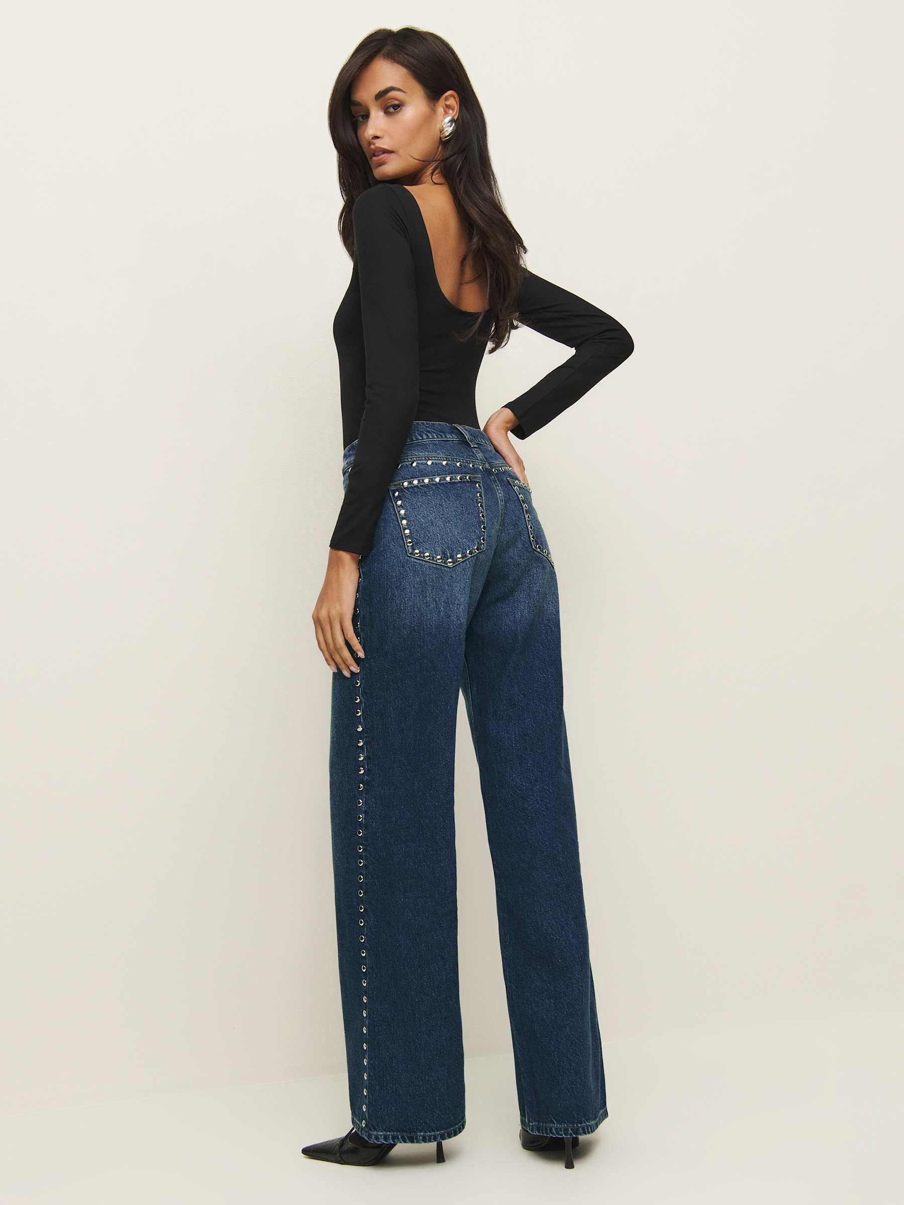 Cary Low Rise Slouchy Wide Leg Jeans | Reformation (Global)
