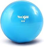 Yes4All Soft Weighted Toning Ball Smooth 2lb - Blue | Amazon (US)