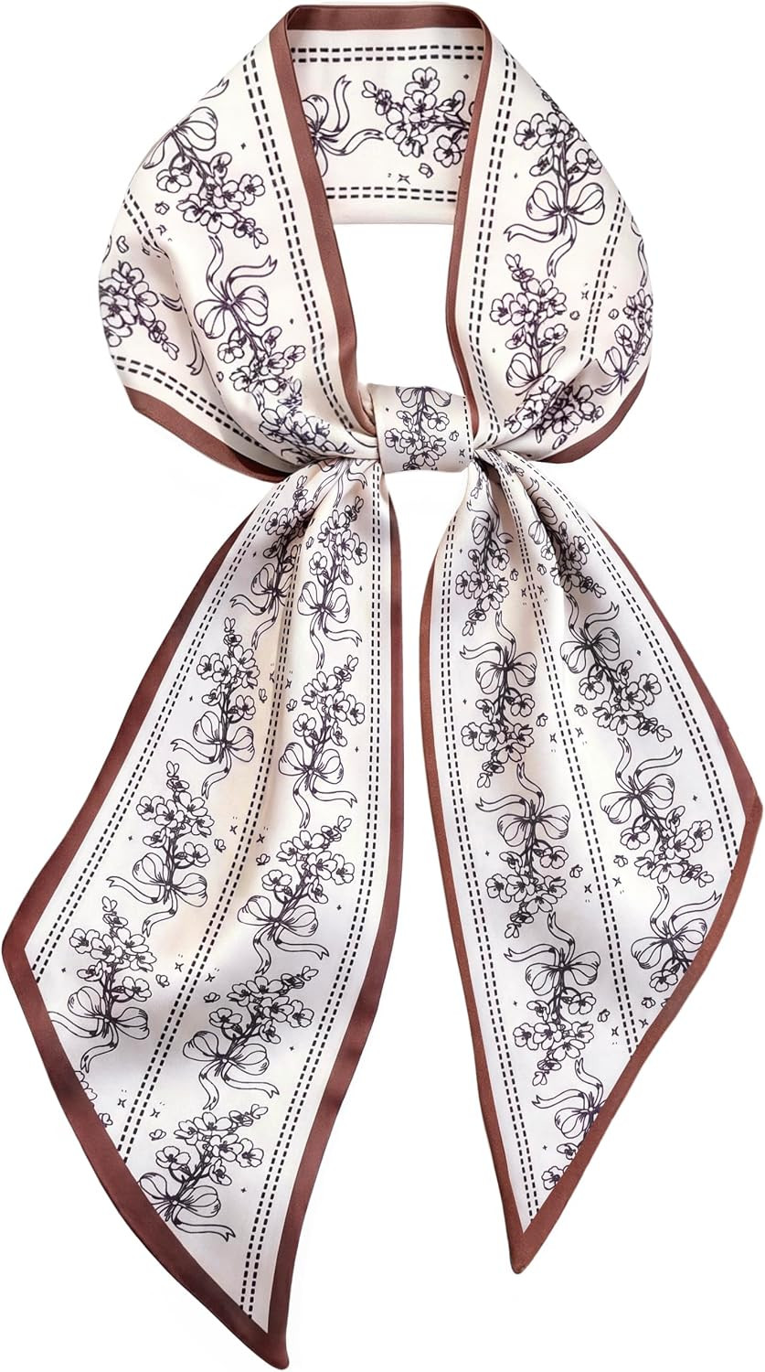 Silk Hair Scraf, Purse Head Neck Scarves for Women Satin Fashion | Amazon (US)