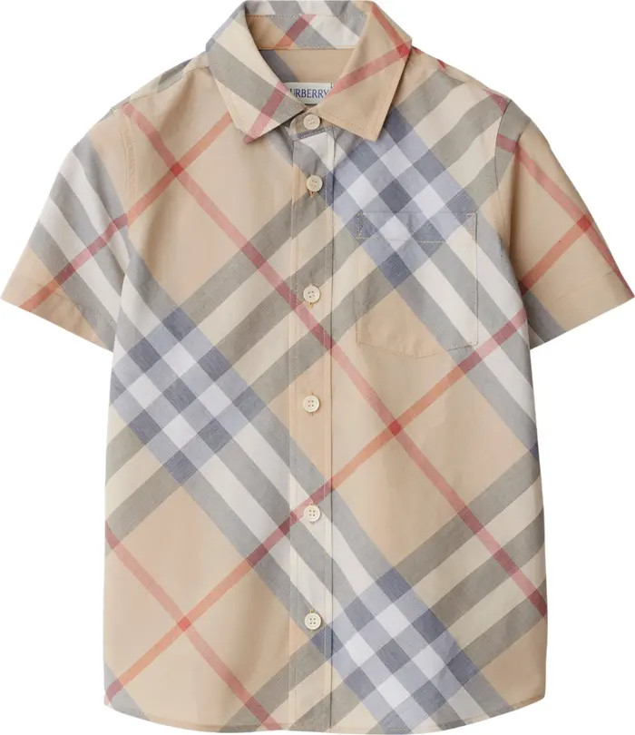 Burberry Check Cotton Shirt | Nordstrom | Nordstrom